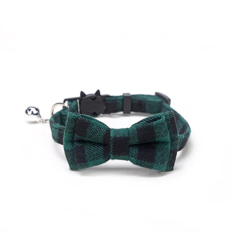 Breakaway Cat Collar with Bow Tie & Bell