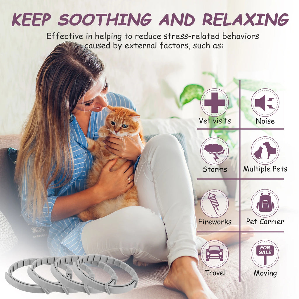 Calming Pheromone Collar for Dogs & Cats – Anxiety Relief