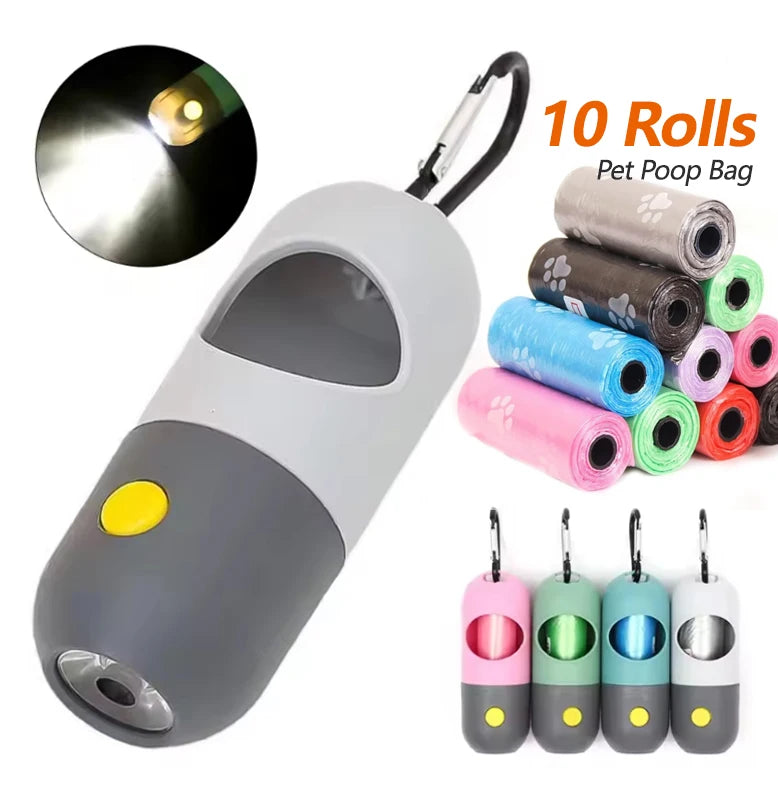LED-Light Poop Bag Dispenser – Night-Walk Ready