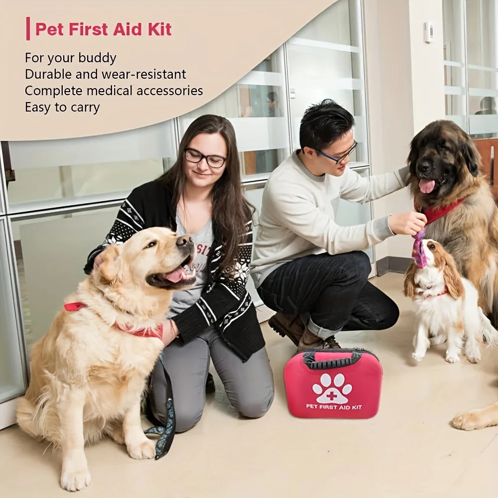 Portable Pet First Aid Kit – 30-Piece