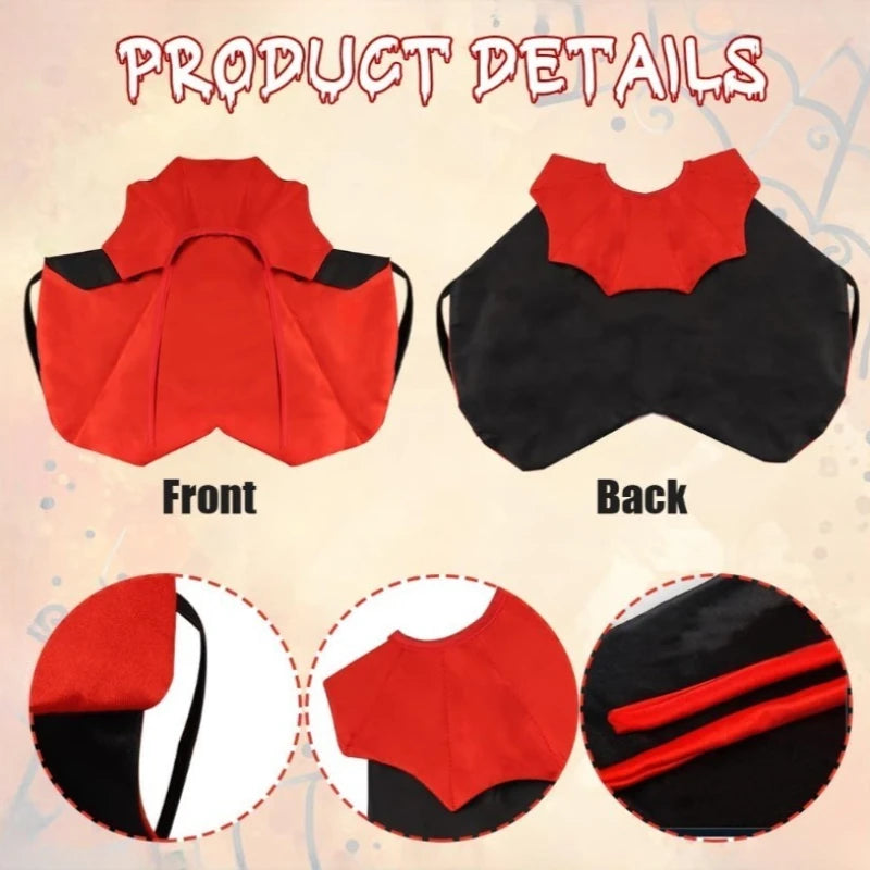 Pet Vampire Cape – Halloween Cloak Costume