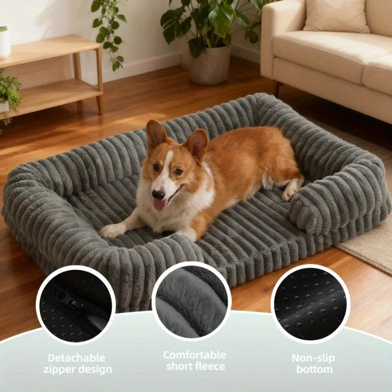 Luxury Sofa Dog Bed - Winter Warm Orthopedic Pet Couch