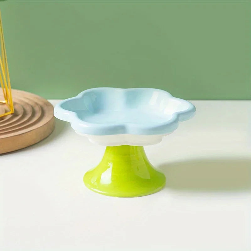 Ceramic Elevated Cat Bowl