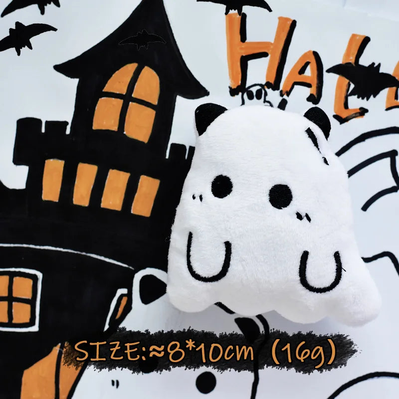 Halloween Plush Squeaky Dog Toy – Ghost, Pumpkin & Bat