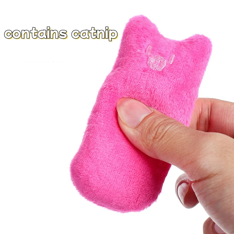 Squeaky Catnip Plush Toy – Interactive Kitten Chew Toy
