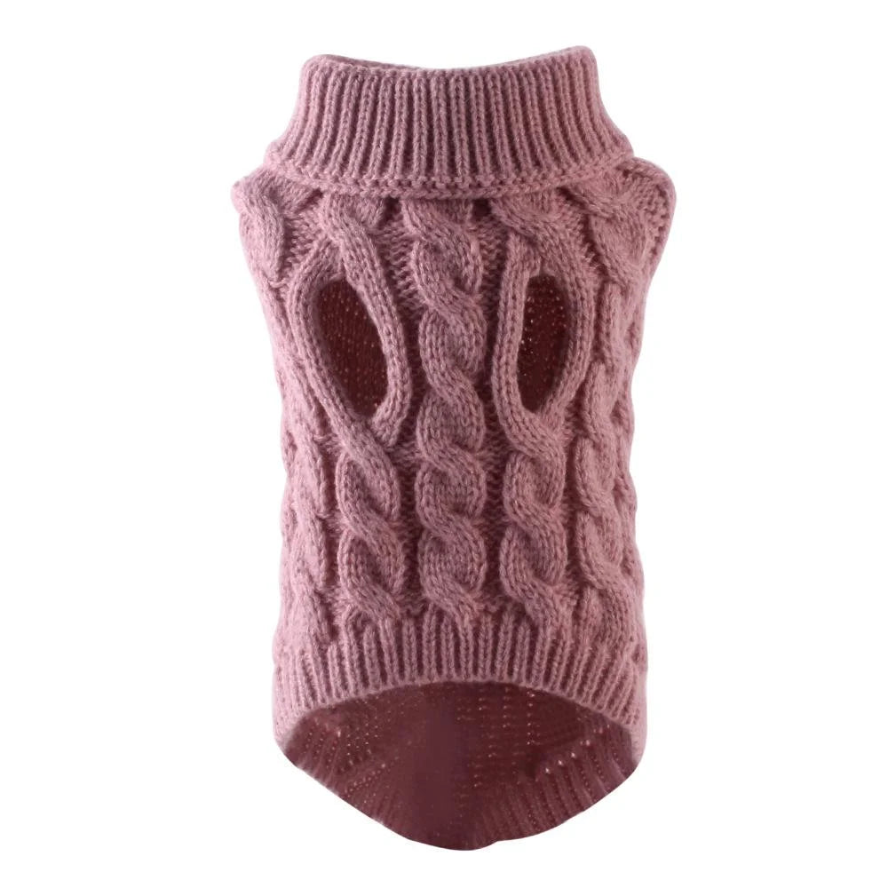 Knit Turtleneck Dog Sweater – Winter Warm