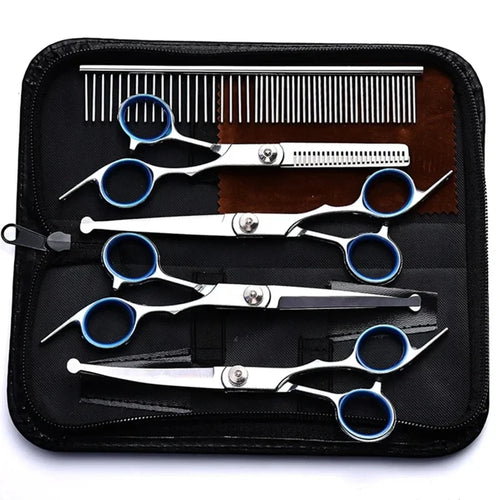 5-in-1 Pet Grooming Scissors Set – Rounded Tip