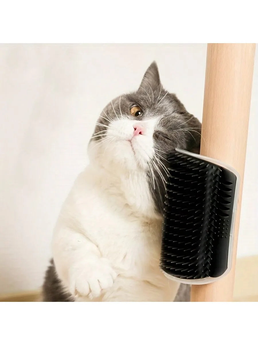 Wall-Mount Cat Self-Groomer Brush