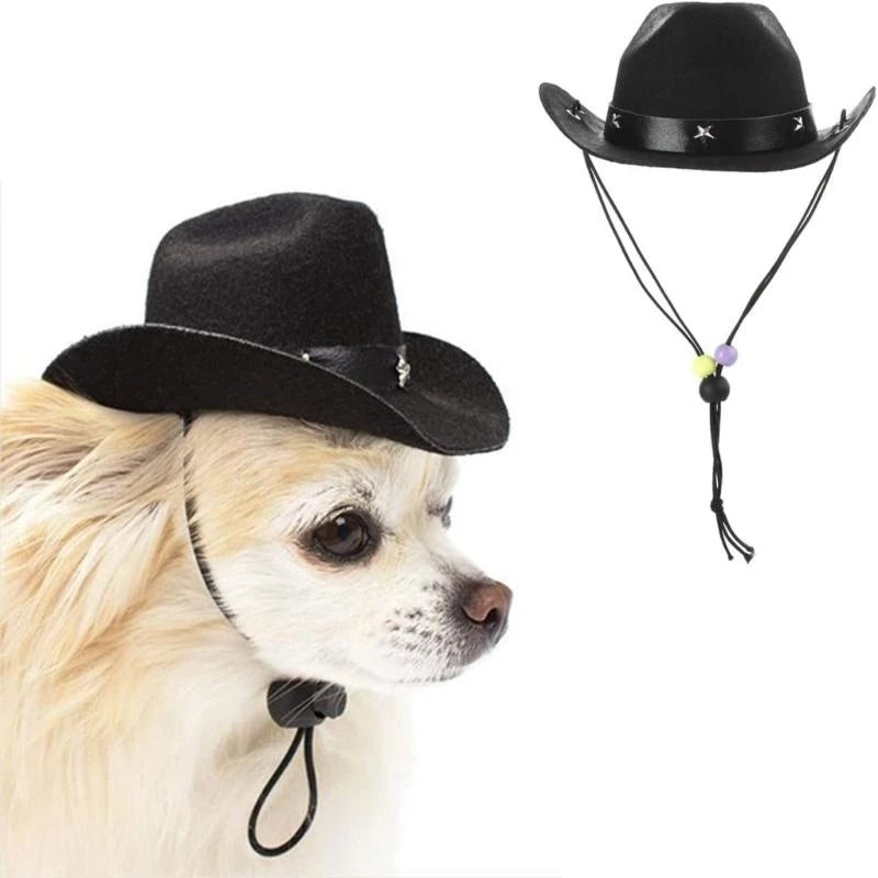 Cowboy Dog Costume Set – Hat & Bandana