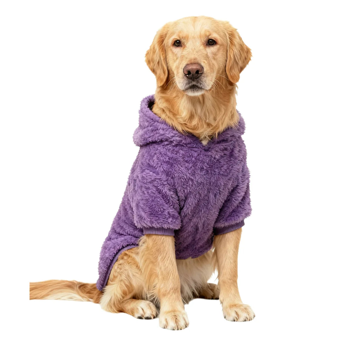 Fleece Dog Hoodie with Kangaroo Pocket – Warm Winter Coat