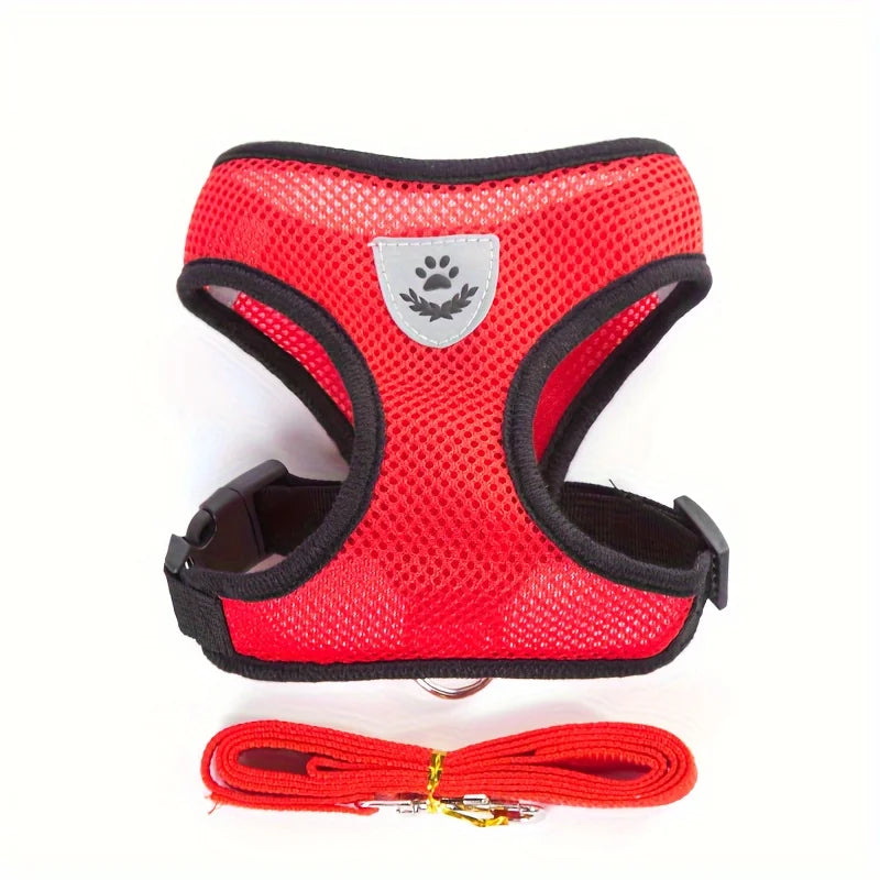 Escape-Proof Cat Harness & Leash Set – Breathable Mesh Vest