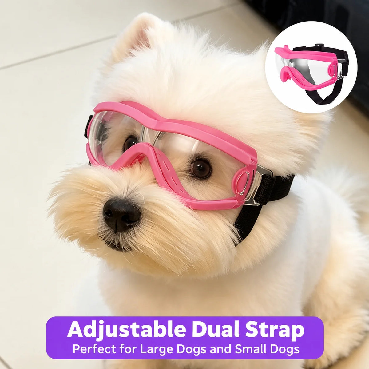 UV Dog Sunglasses – Windproof & Dustproof Goggles