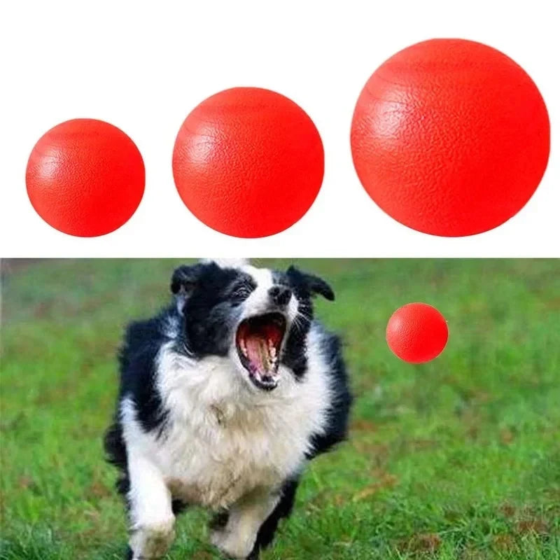 Indestructible Solid Rubber Ball – Bite-Resistant Fetch Toy