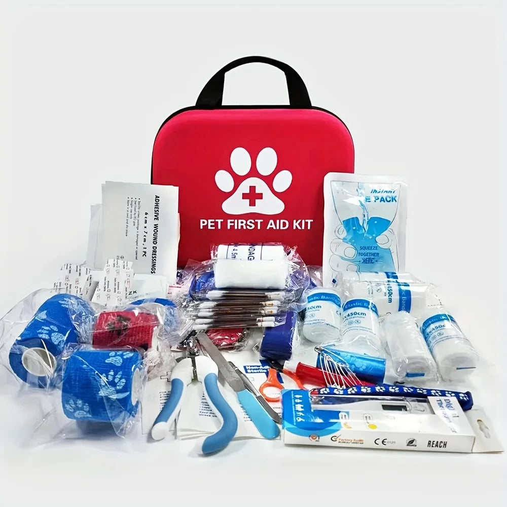 Portable Pet First Aid Kit – 30-Piece