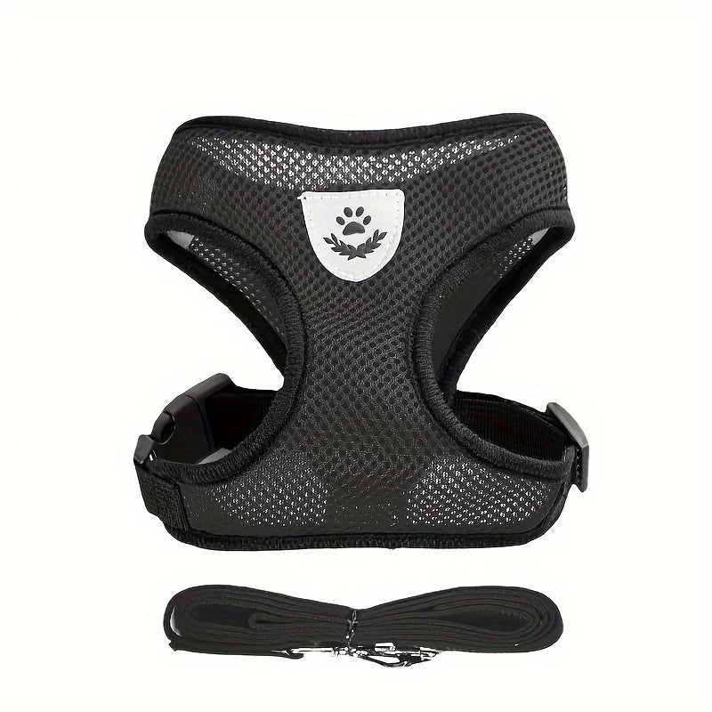 Escape-Proof Cat Harness & Leash Set – Breathable Mesh Vest
