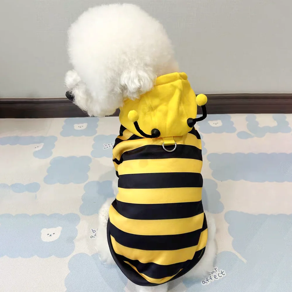 Bumble Bee Pet Costume – Fuzzy Halloween Outfit