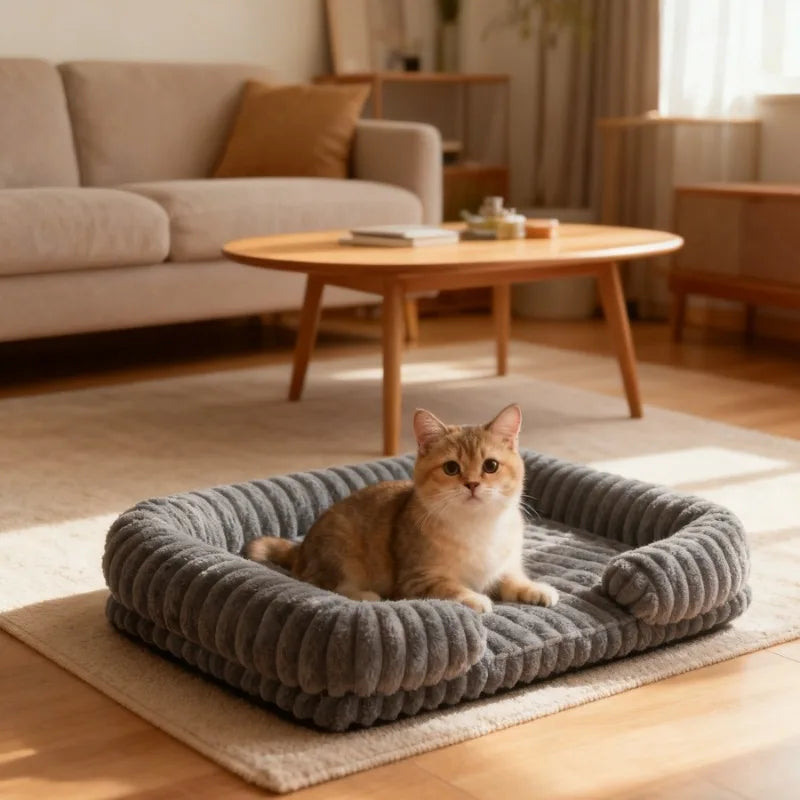 Luxury Sofa Dog Bed - Winter Warm Orthopedic Pet Couch