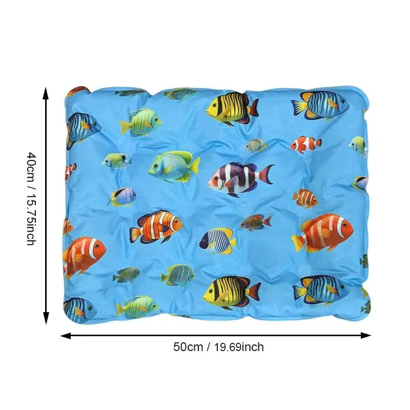 Self Cooling Gel Dog Cat Ice Pad Non Toxic Pet Cooling Mat For Summer Indoor Outdoor Bed Crate Couch