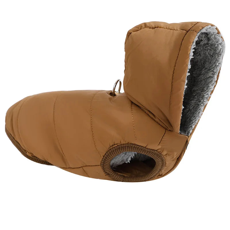 Faux-Fur-Trim Winter Dog Parka – Warm Hooded Coat