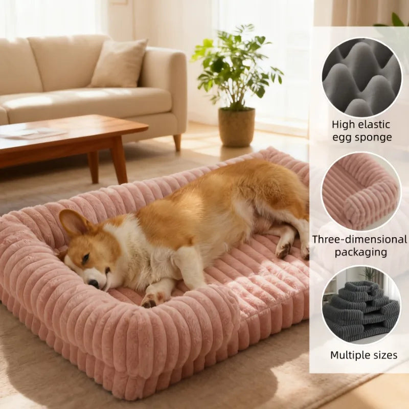 Luxury Sofa Dog Bed - Winter Warm Orthopedic Pet Couch