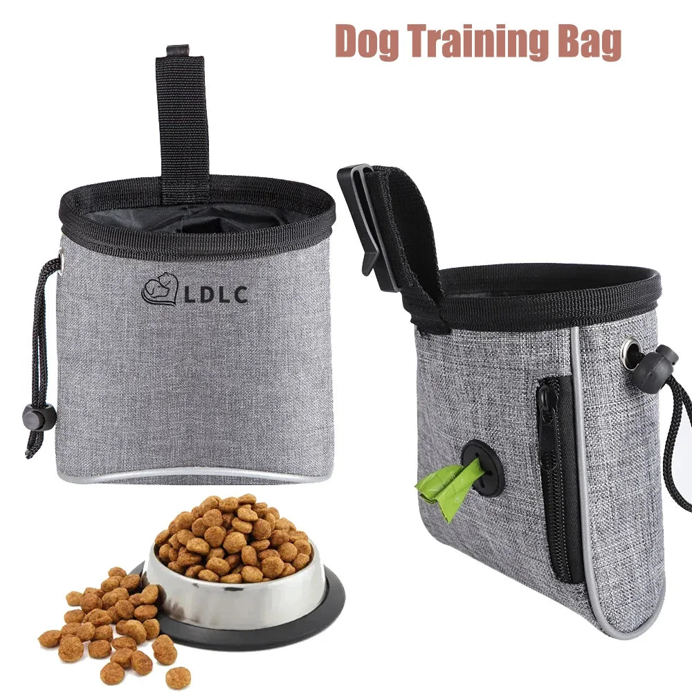 Dog Treat Training Pouch with Poop Bag Dispenser