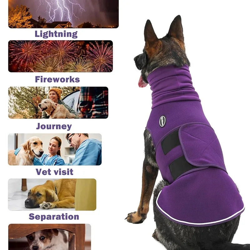 Thunder Calming Anxiety Wrap for Dogs – Stress-Relief Jacket