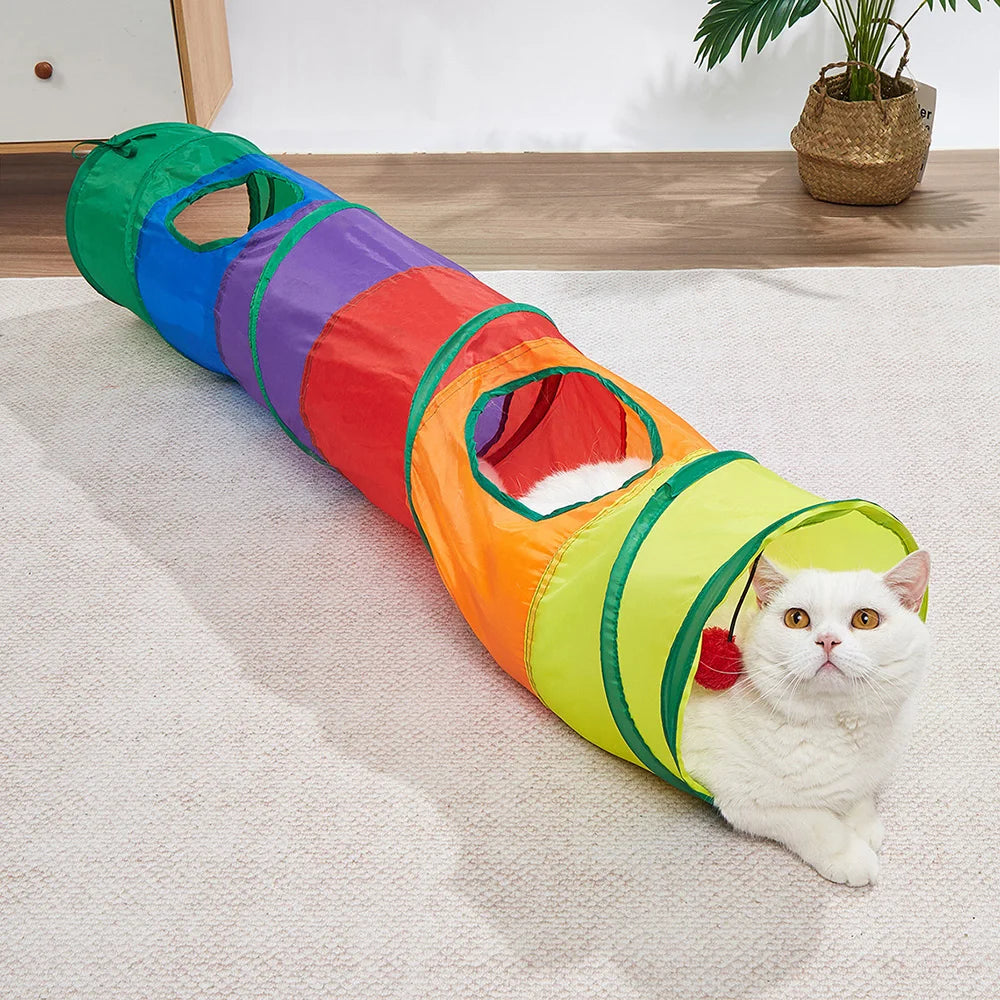 Collapsible 3-Way Cat Tunnel