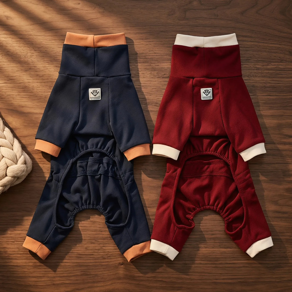 Fleece Dog Pajamas Onesie – Warm Winter Sleepwear