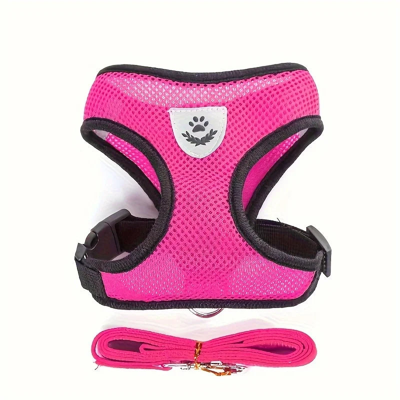 Escape-Proof Cat Harness & Leash Set – Breathable Mesh Vest