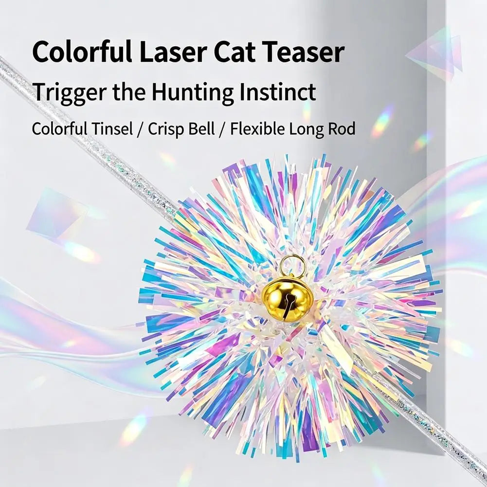 Retractable Cat Teaser Wand Toy