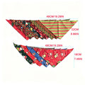 Christmas Pet Bandanas – 5-Pack Holiday Triangle Scarves
