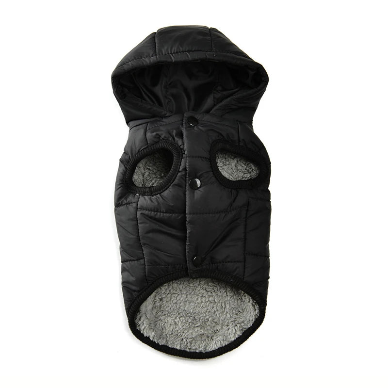 Faux-Fur-Trim Winter Dog Parka – Warm Hooded Coat