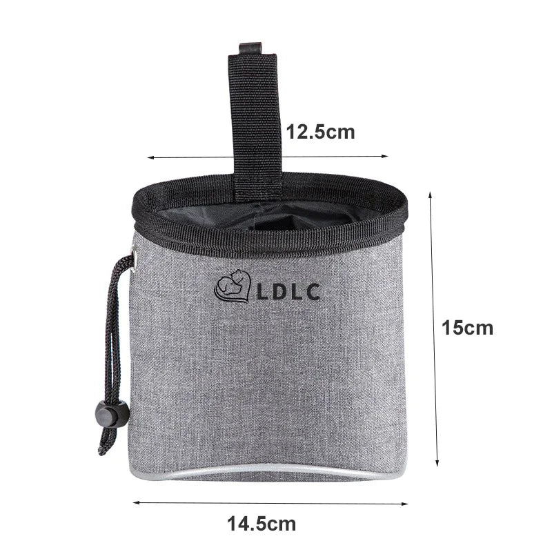Dog Treat Training Pouch with Poop Bag Dispenser