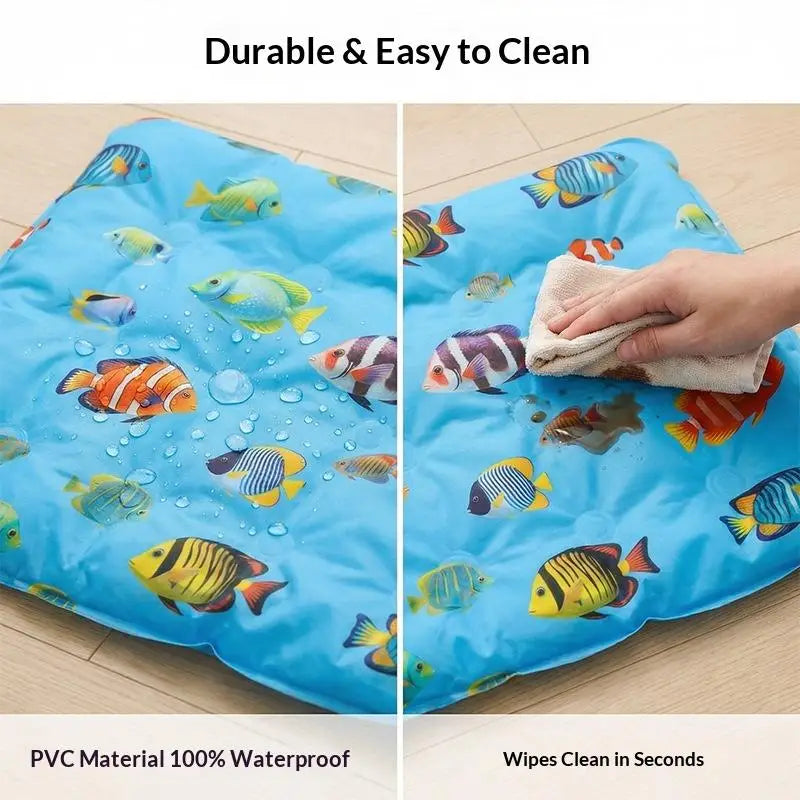 Self Cooling Gel Dog Cat Ice Pad Non Toxic Pet Cooling Mat For Summer Indoor Outdoor Bed Crate Couch