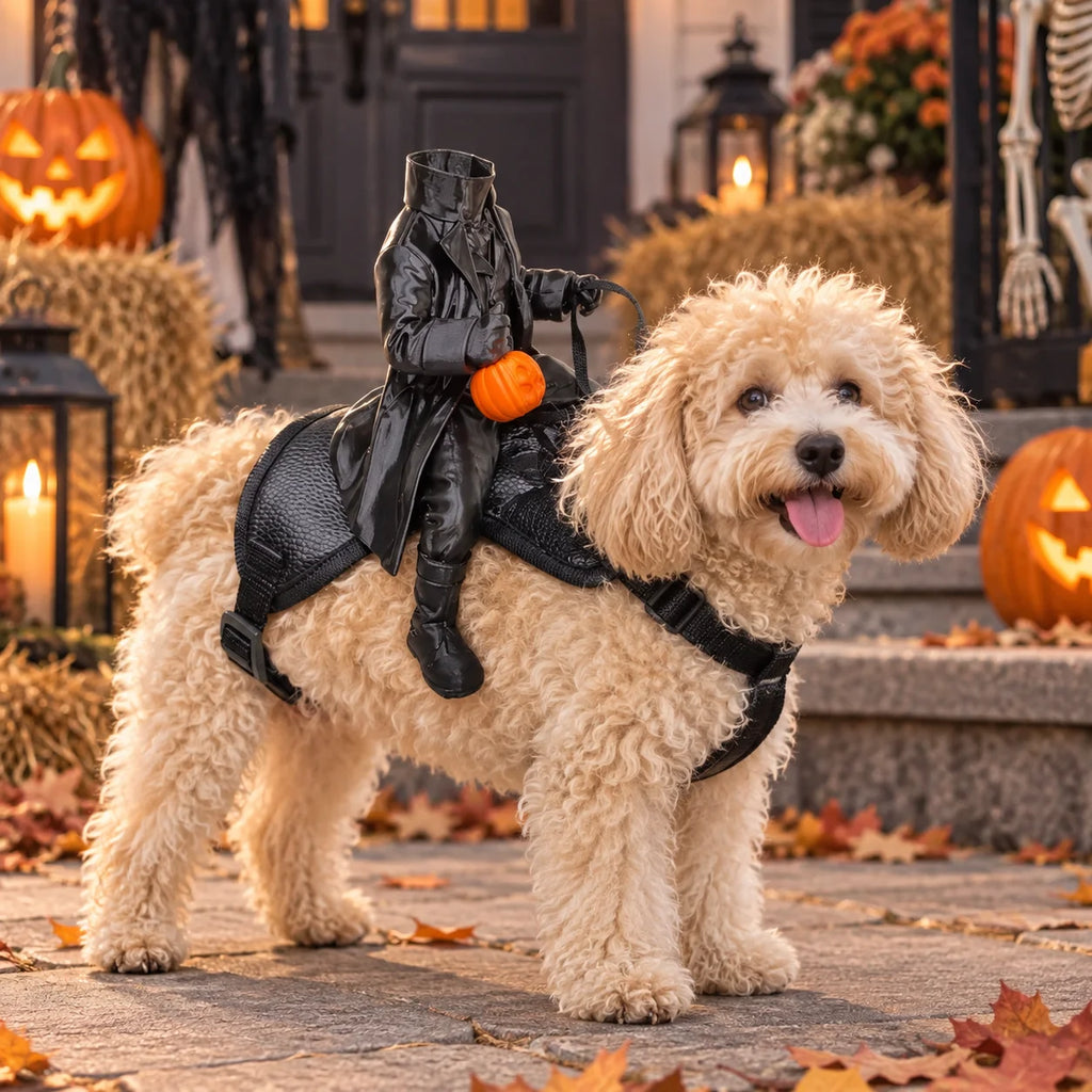 Headless Horseman Rider Dog Costume