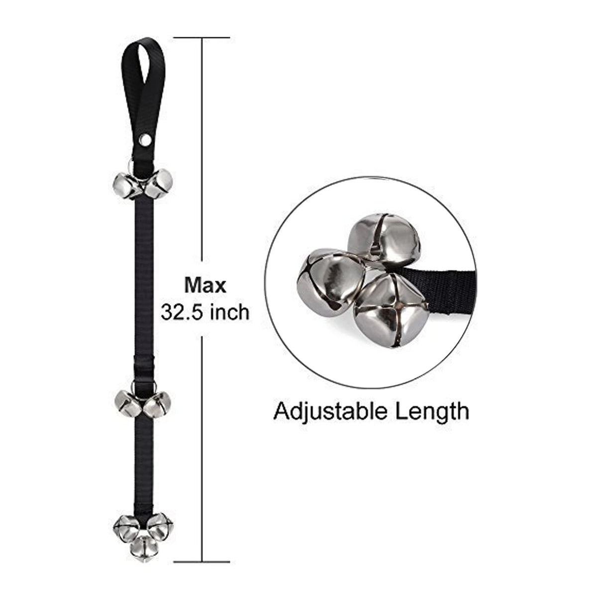 Dog Doorbell for Potty Training – Adjustable Hanging Bells