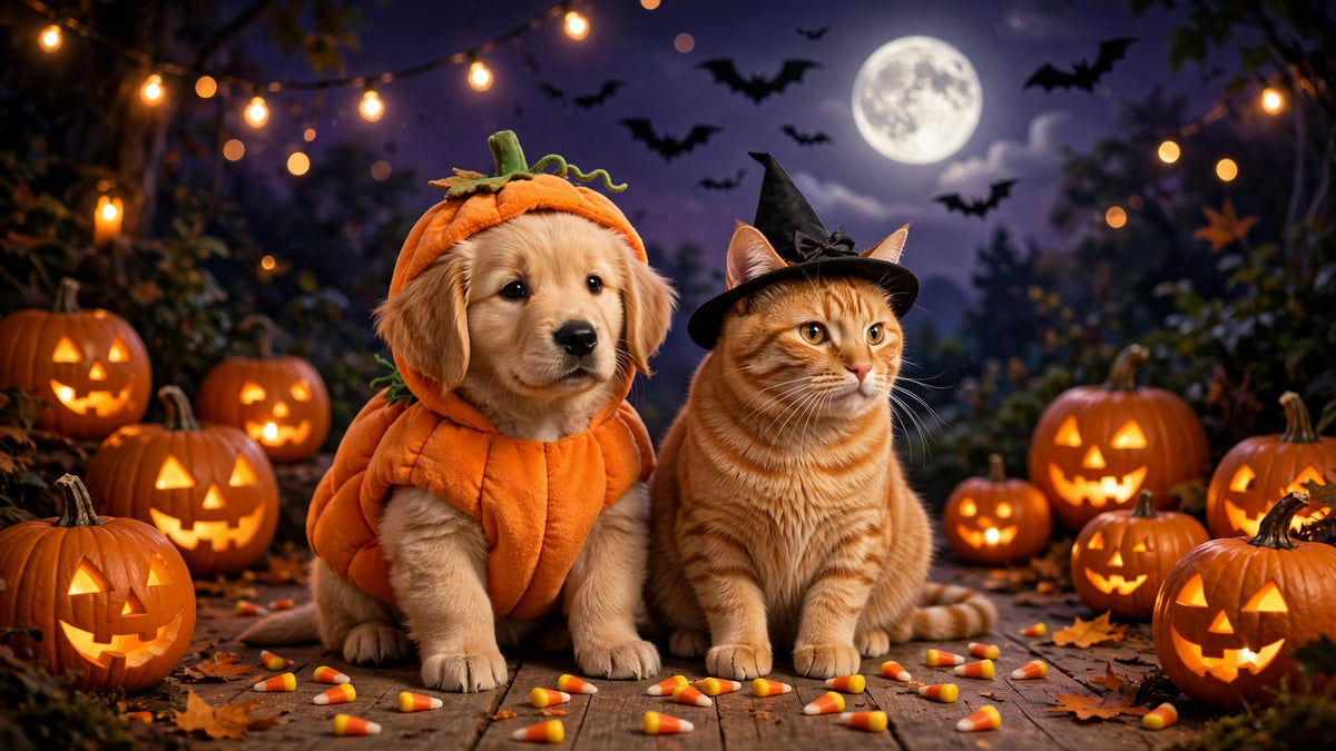 Halloween pet costumes sale banner