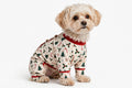 Christmas Pet Pajamas – Four-Legged Holiday Romper for Small Dogs