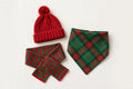 Christmas Pet Photo Prop Set – Hat & Scarf Photo Props