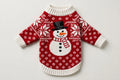 Snowman Print Dog Sweater – Christmas Knit Sweater