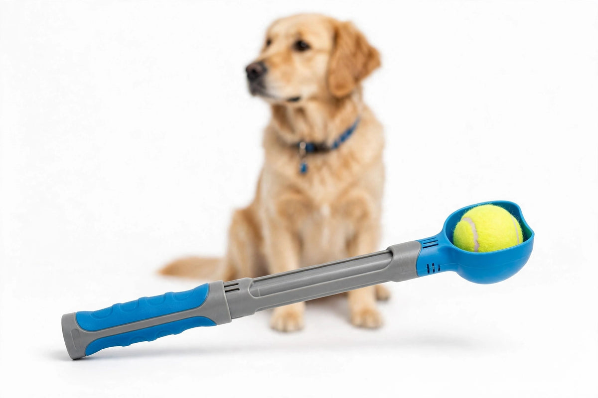 Manual Dog Ball Launcher – Portable Foldable Ball Thrower