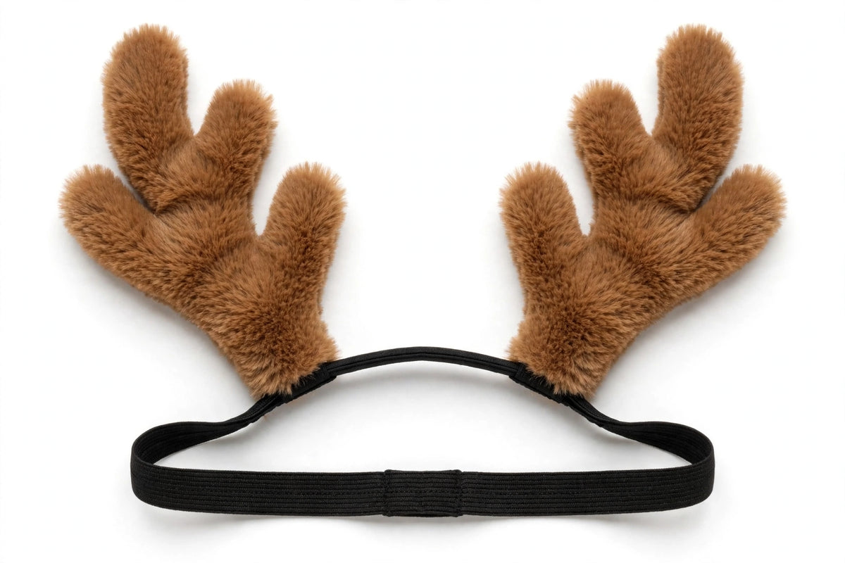 Christmas Reindeer Antler Headband – Festive Elk Antlers for Dogs