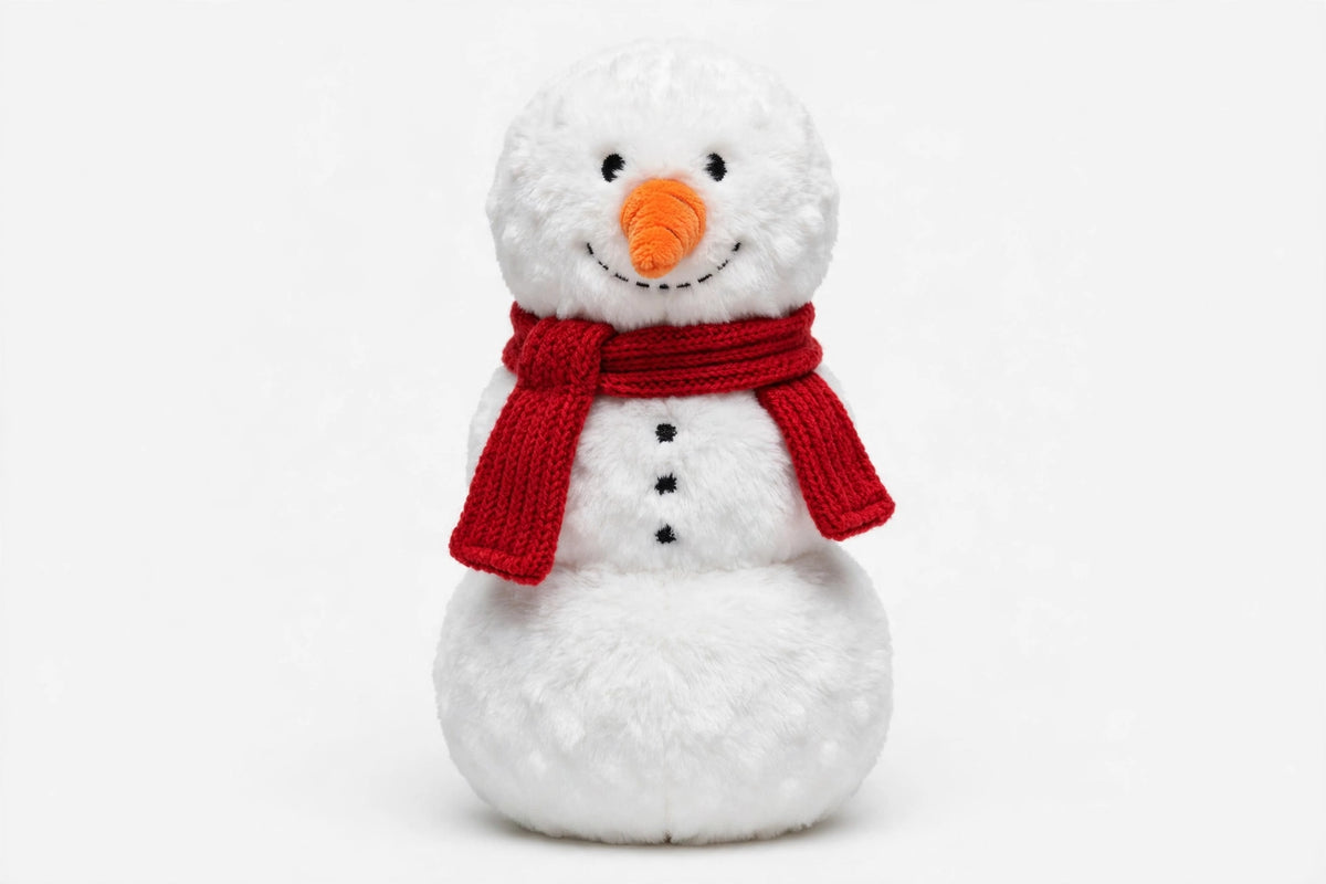 Snowman Plush Squeaky Dog Toy – Christmas Plush Toy