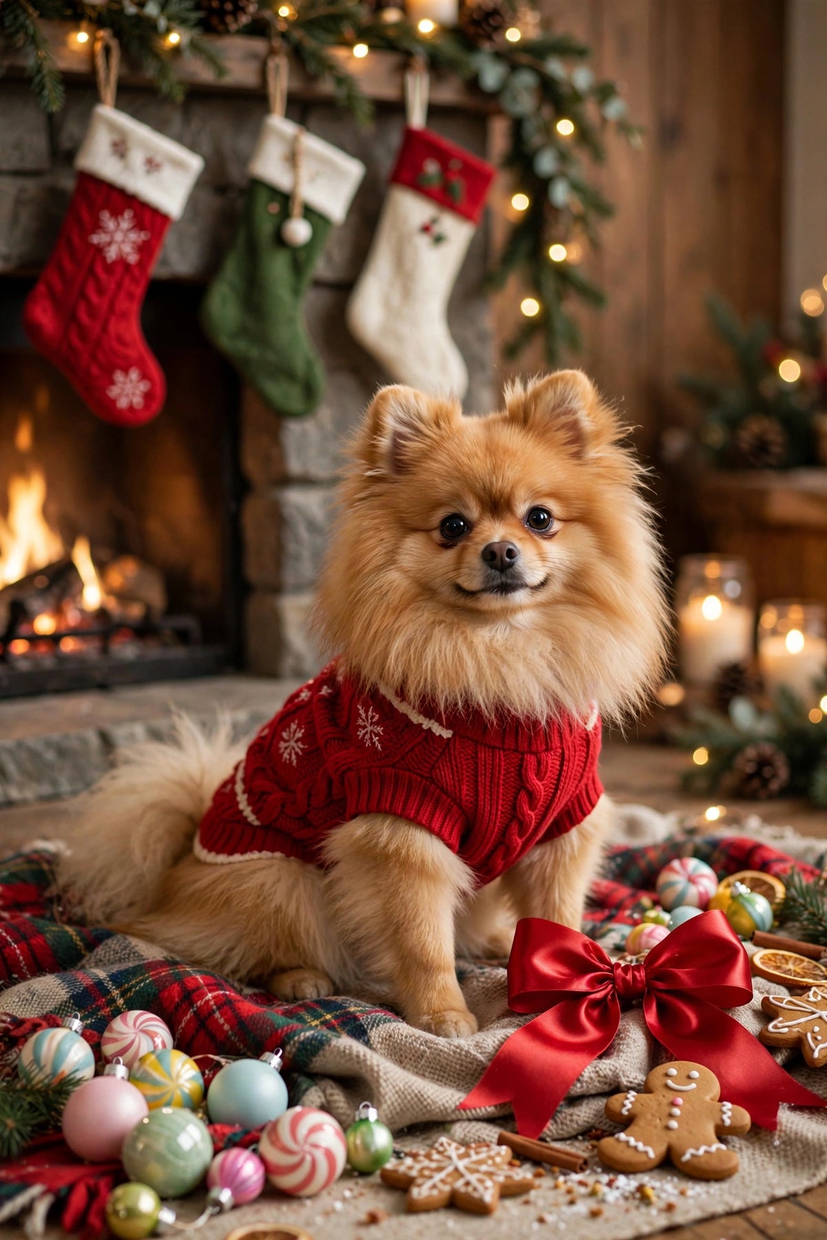 Christmas Knit Dog Sweater – Cozy Winter Pullover