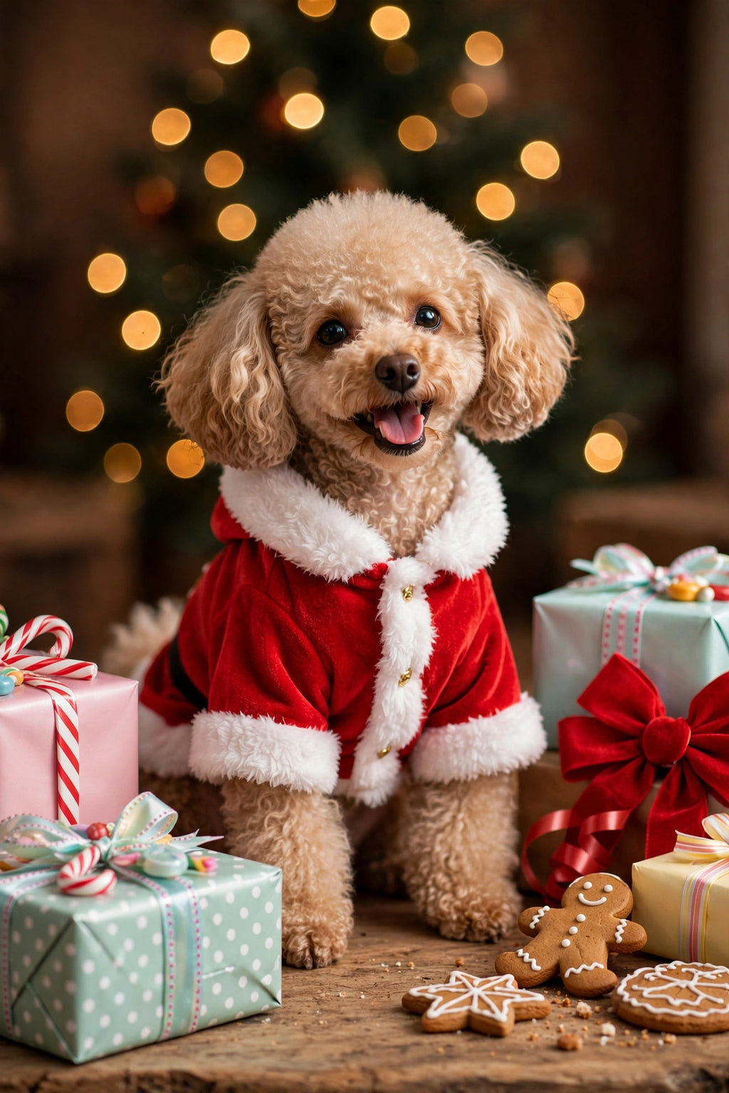 Santa Claus Pet Costume – Christmas Dress-Up for Dogs & Cats