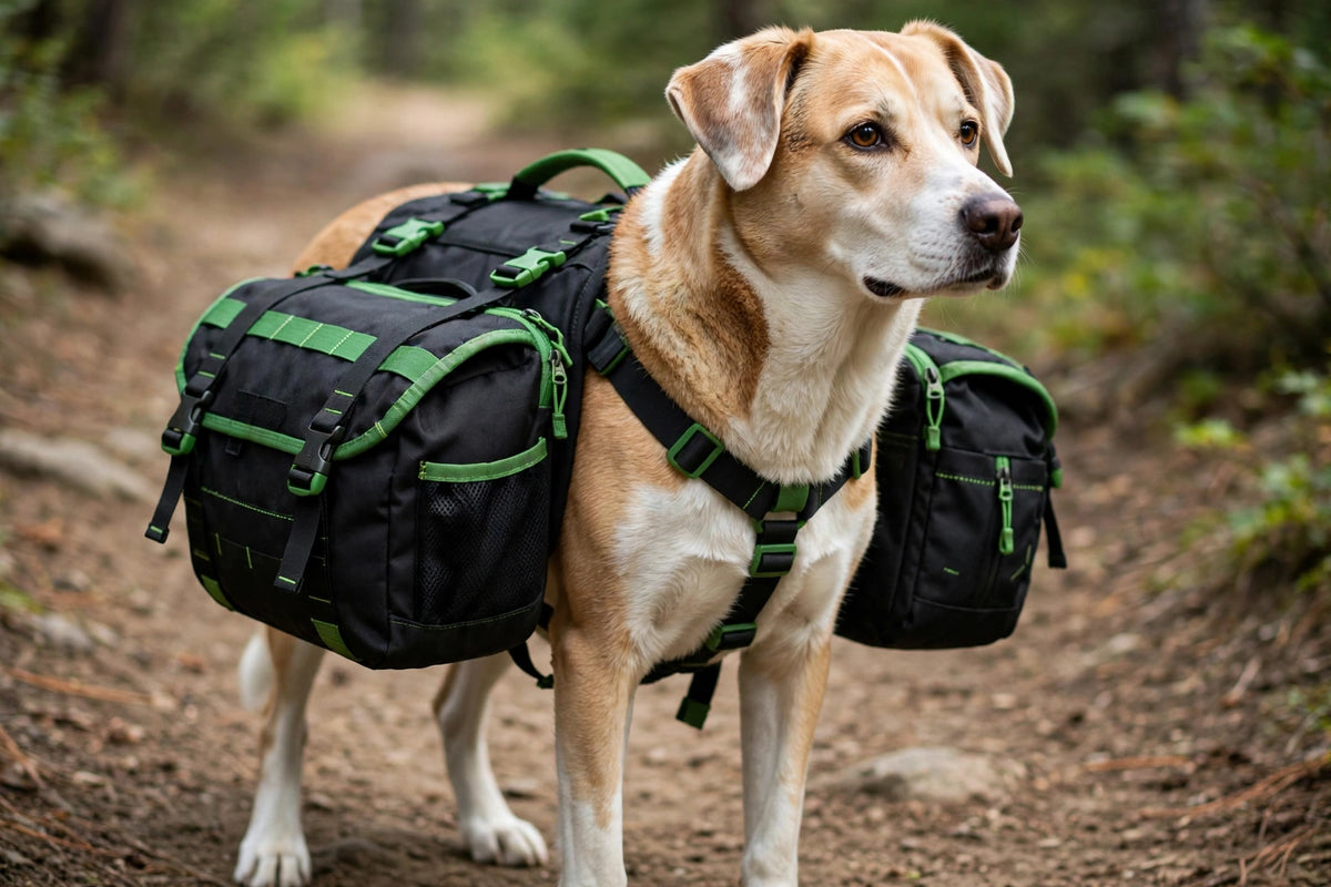 Dog Hiking Saddle Backpack – Trail Pack with Saddlebags for Dogs